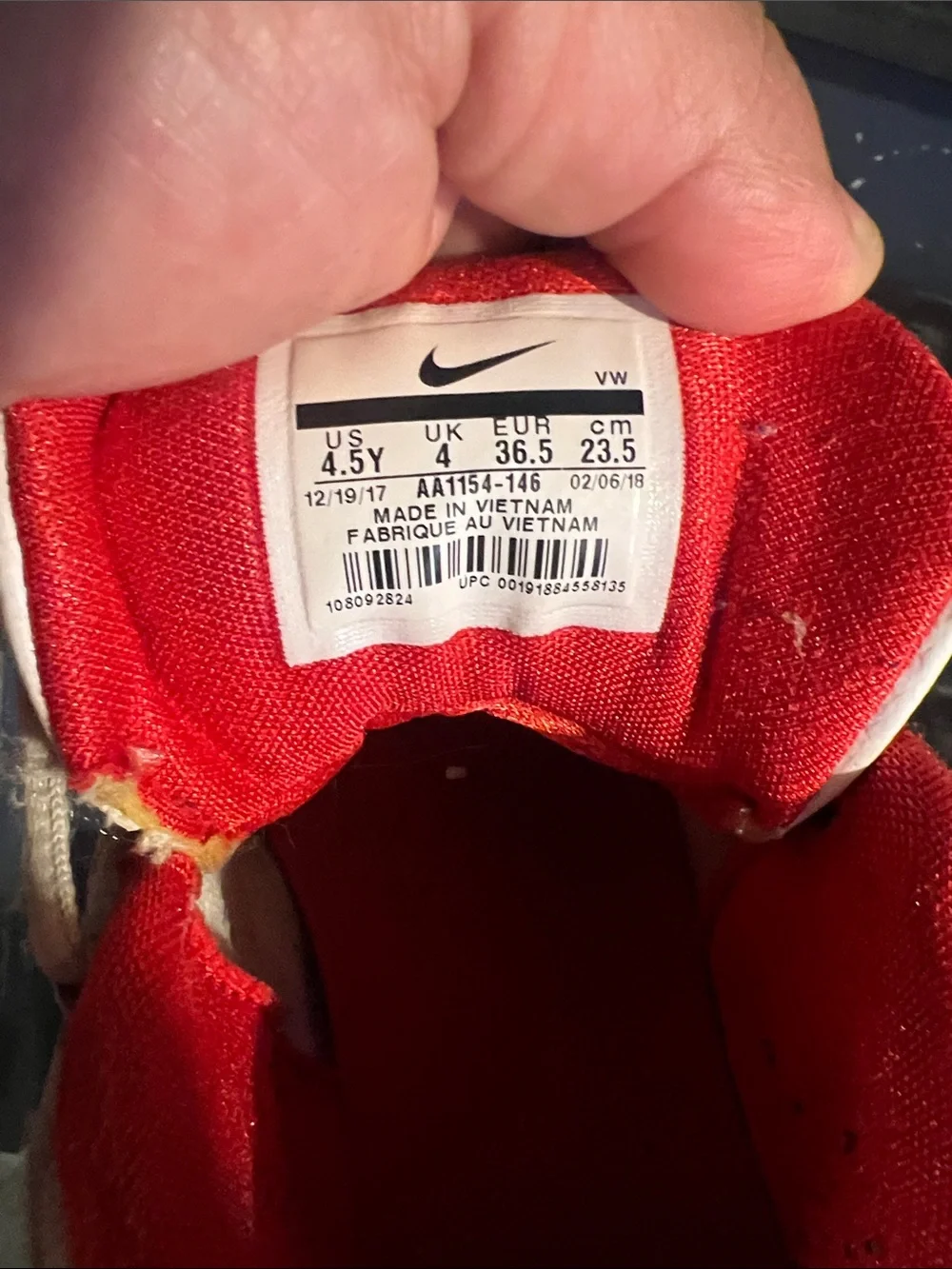 Nike breathable mesh